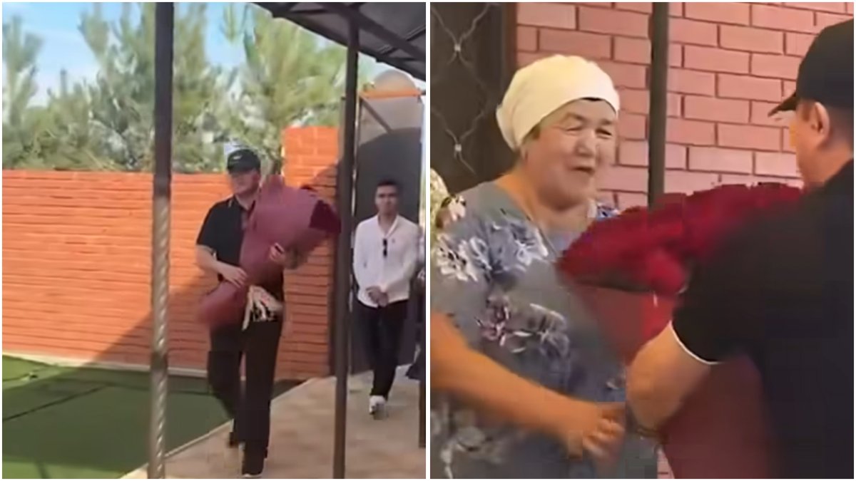 «Сопиып жалғыз жүр»: Тұрсынбек Қабатов анасының туған күніне арнайы барды (ВИДЕО)