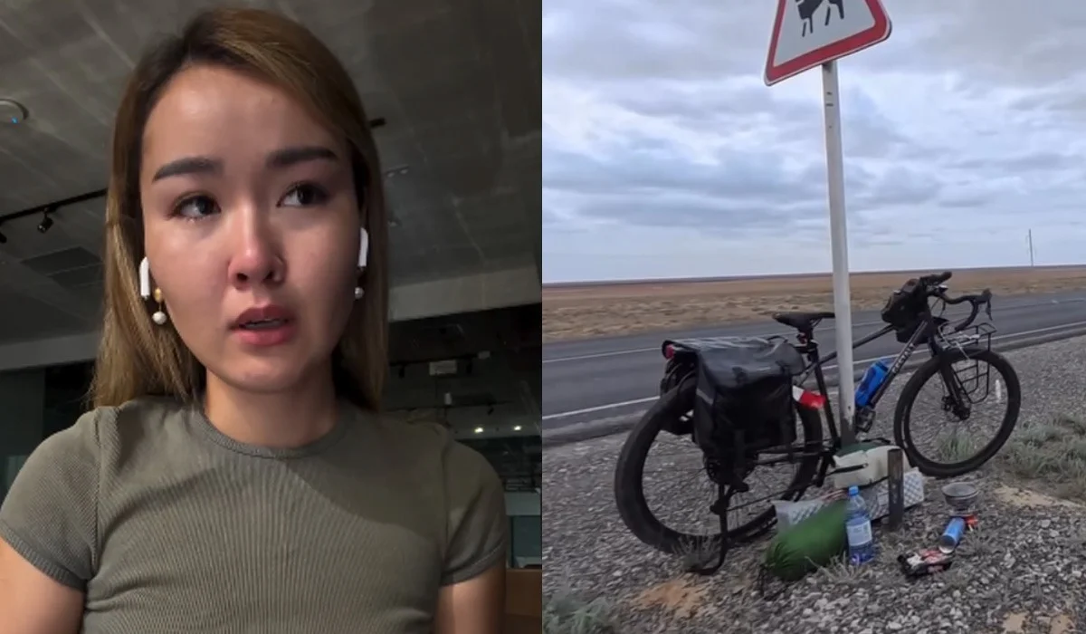 «Сол темір қайсар әрі табанды екеніме сендірді»: Қазақстан даласын 76 күн жүріп өткен Бүрлен Әділеттің велосипедін ұрлап кетті