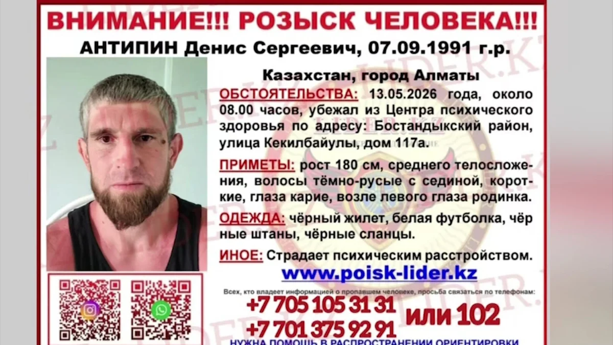 Алматыда психикалық денсаулық орталығынан екі науқас қашып кеткен