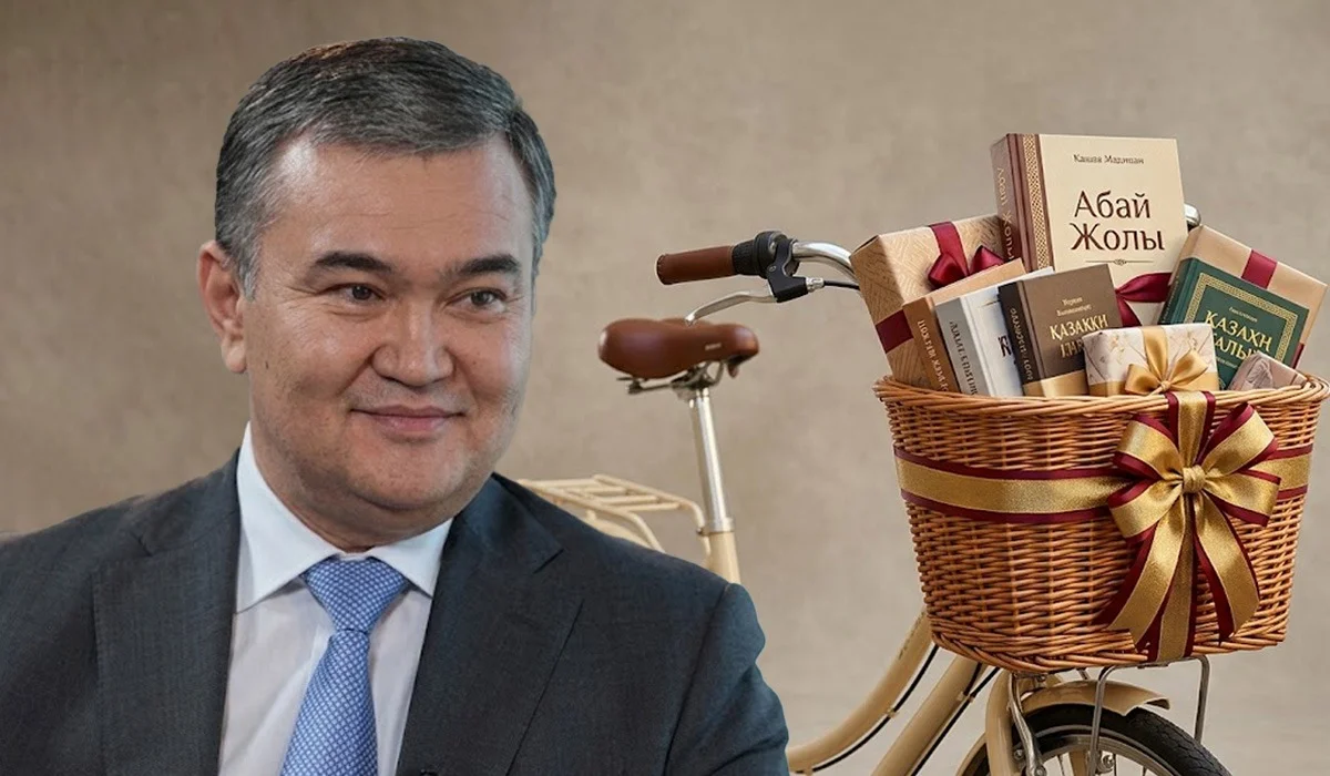 «Төртеуі оқушыға, біреуі – мұғалімге»: Жеңіс Қасымбек ең көп кітап оқыған балаларға велосипед мінгізбек
