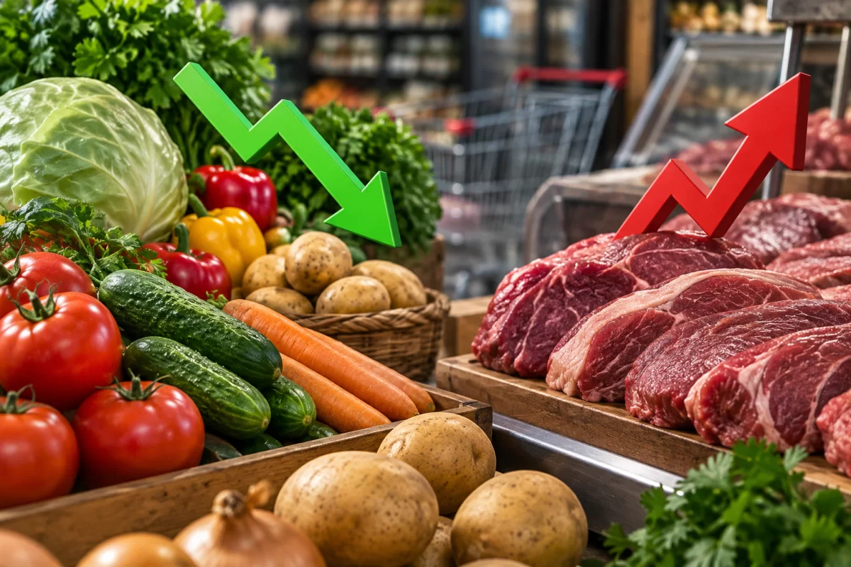 Овощи дешевеют, мясо остается дорогим: цены на продукты в Казахстане