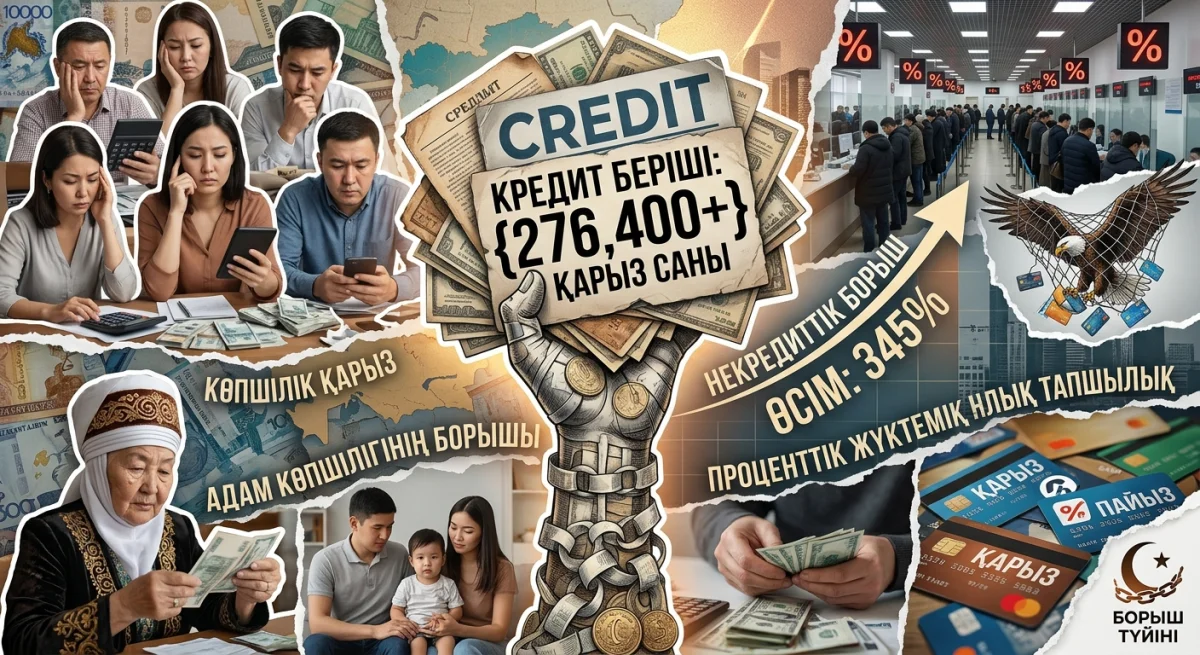 Халық кредиттерінің жалпы көлемі 26,1 трлн теңгеге жетті