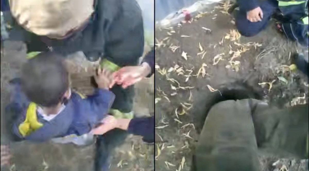 Қарағандыда бала үйдің жанындағы терең шұңқырға құлап кеткен (ВИДЕО)