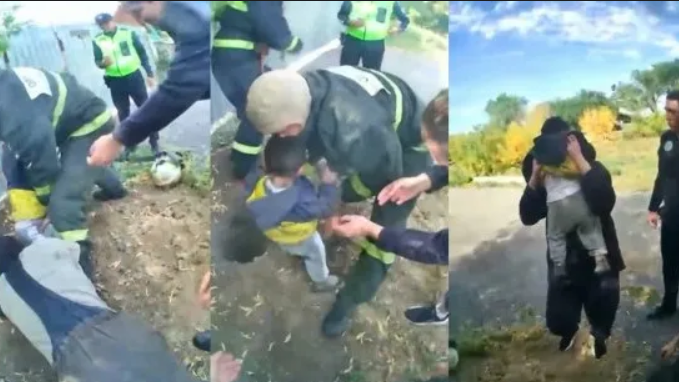 Қарағандыда бір жасар сәби шұңқырға құлап кетті