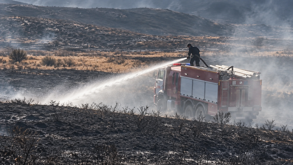 Четыре природных пожара потушили за сутки в Карагандинской области