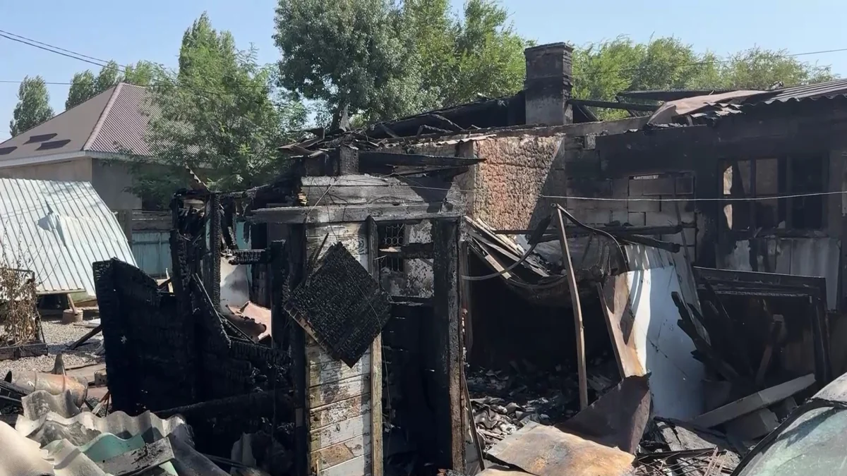 Баспаналары өртке оранған тараздықтар түнейтін жер таппай жүр