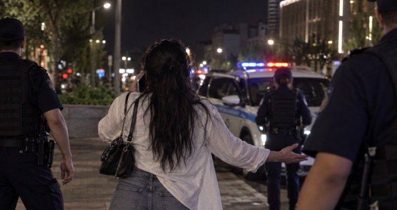 В Шымкенте пьяная женщина выдала себя за сотрудницу полиции