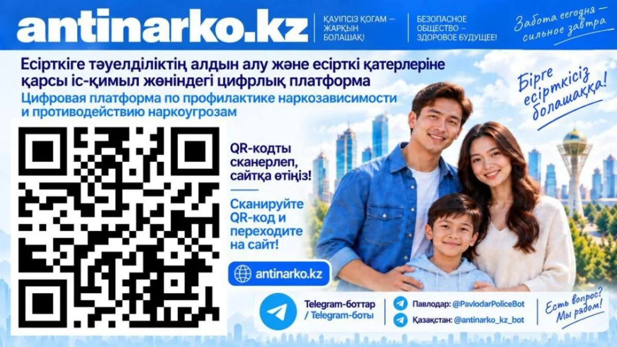 В Казахстане запустили первый антинаркотический сервис с искусственным интеллектом