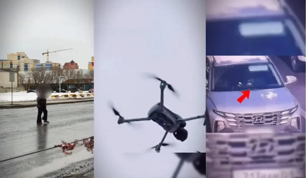 Телефон ұстау, қарсы жолаққа шығу: дрондар жүргізушілердің 20 мыңнан аса жол ережесін бұзғанын анықтады (ВИДЕО)