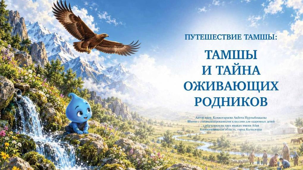 Капля по имени Тамшы стала героиней сказок, написанных учителями Приаралья