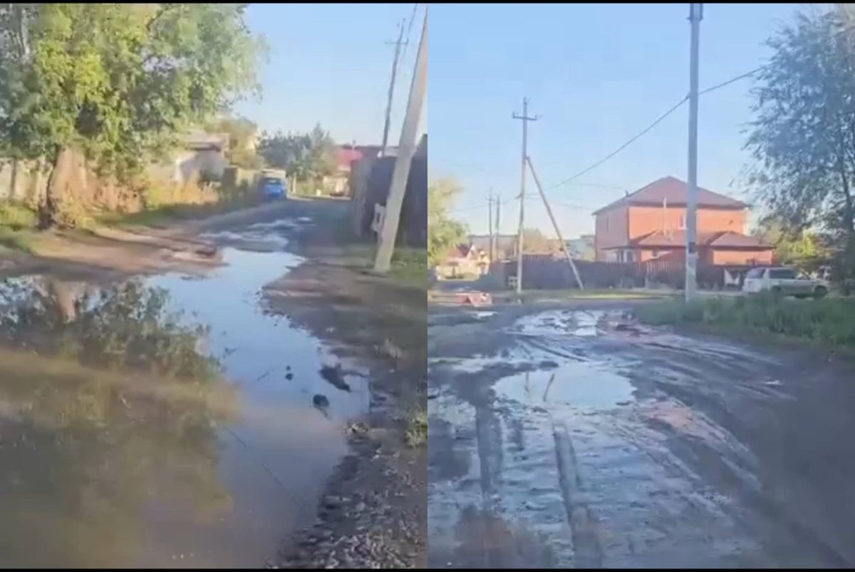 Петропавл тұрғындары батпақ кешіп жүр: халық көшенің жағдайына шағымданды