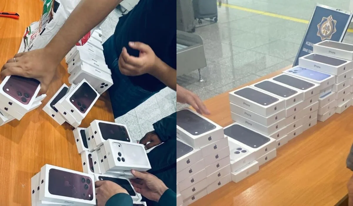 50 iPhone 18 нашли в багаже одного пассажира в аэропорту Астаны