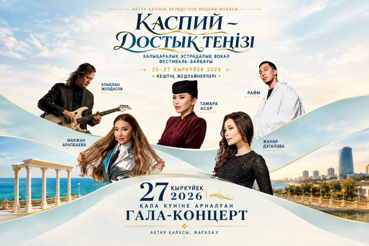В Актау состоится международный фестиваль «Каспий – море дружбы»