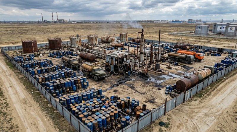 «Заработал» почти миллиард: актюбинец два года гнал топливо из опасных отходов
