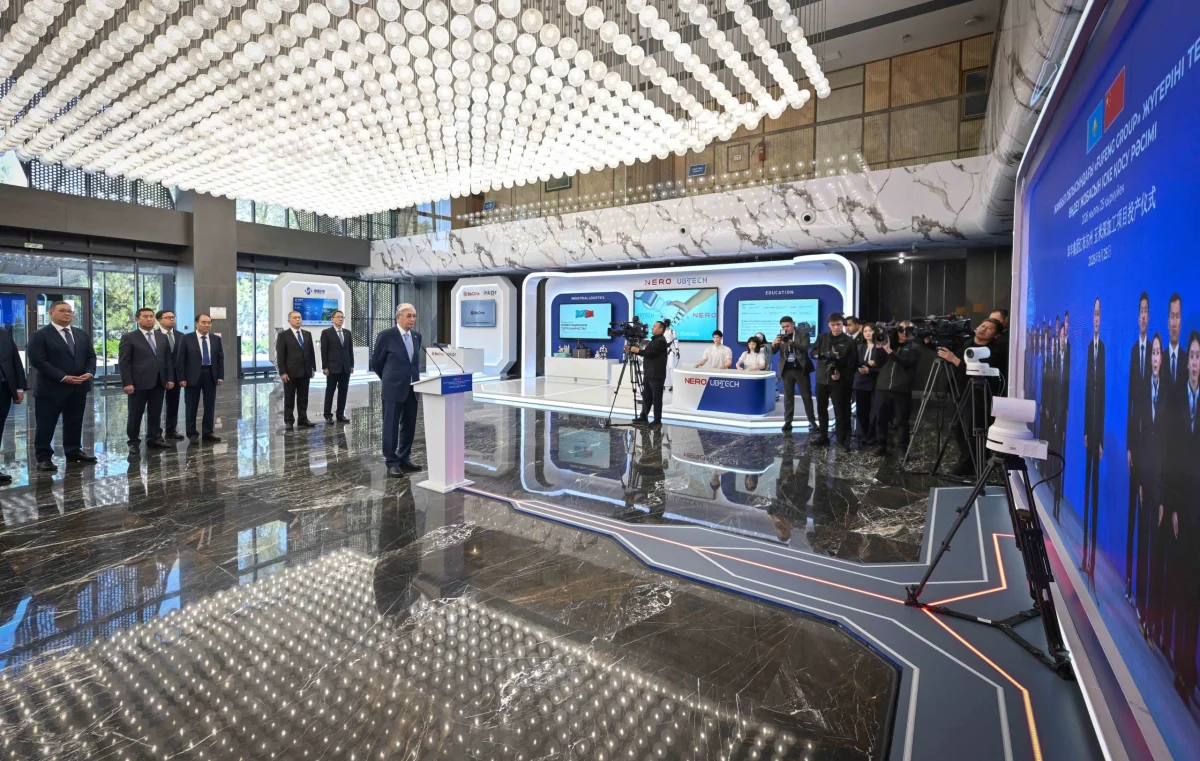 Глава государства принял участие в церемонии запуска завода по глубокой переработке кукурузы