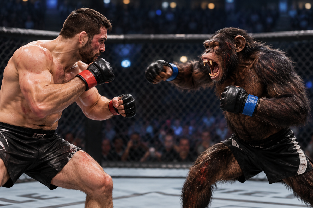 Экс-боец UFC ответил, сможет ли боец ММА победить шимпанзе